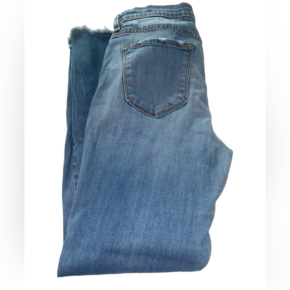 Flying Monkey jeans mid rise ankle skinny distressed button/zip 5 pocket Size 29
